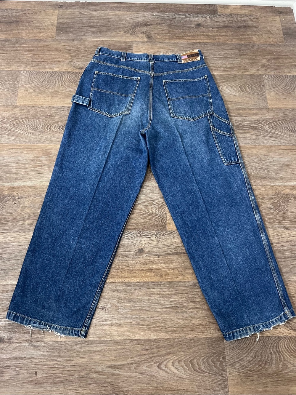 Vintage Men's Blue Workwear Carpenter Jeans - Durable Denim baggy/A392